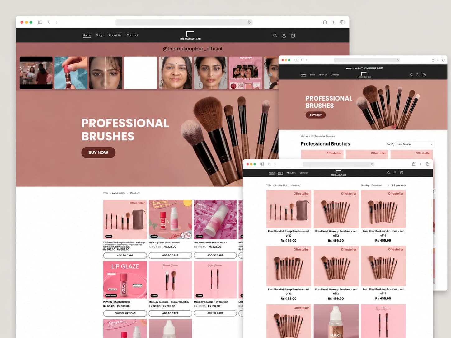 The Makeupbar Website