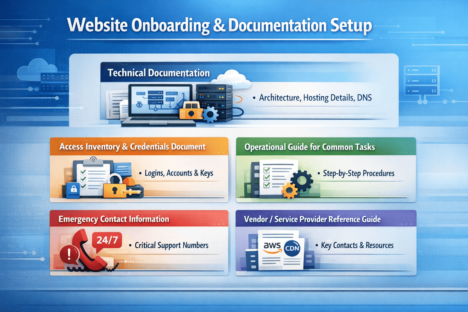 Website Onboarding & Documentation Setup